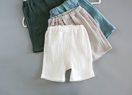Baby Summer Cotton Soft Set Children Short Sleeve Shorts Two-Piece Set kids clothes Cotton and linen kids clothes boys