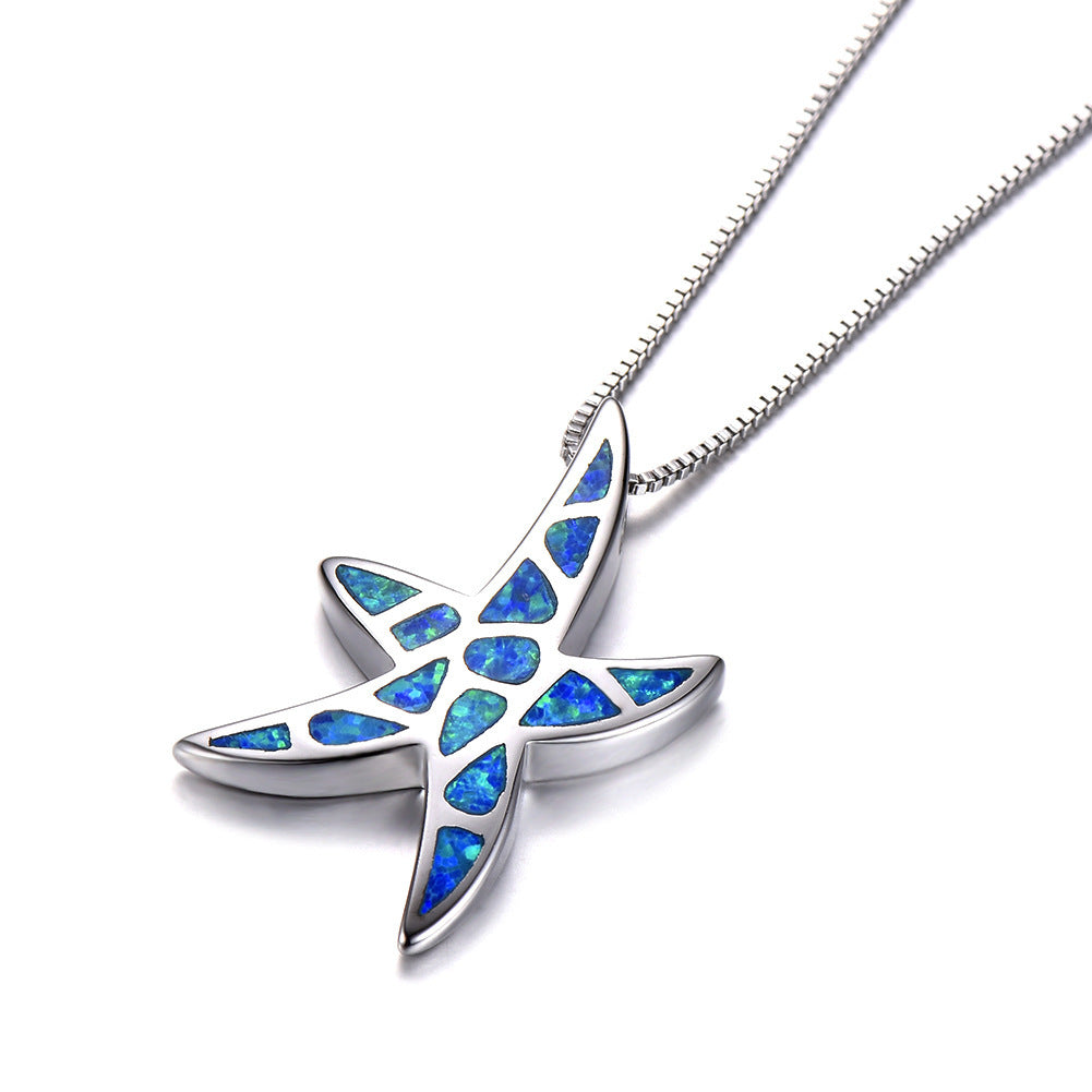 Starfish Women's Necklace European And American Style Exaggerated