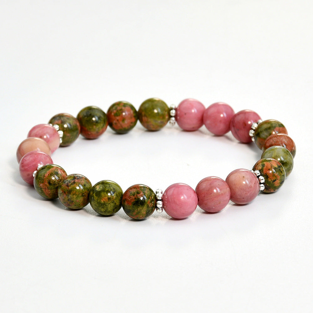 Unakite Prayer Beads 108 Natural Stone Mala Bracelet Suit