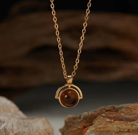 Women's Fashion Agate Splicing Square Candy Necklace